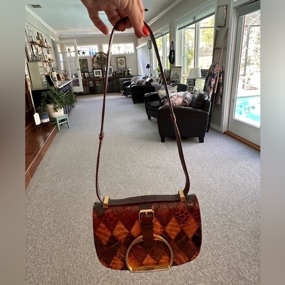 **RARE** 1950's-1960's Gator/Crocodile Handbag by
Elysardo Madrid Mallorca Spain - Picture 8 of 10